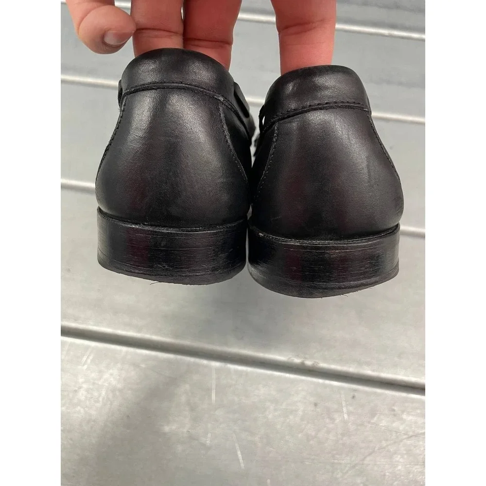 Allen Edmonds Naples‎ Loafers Mens 11D Blacker Leather Tassel Slip On